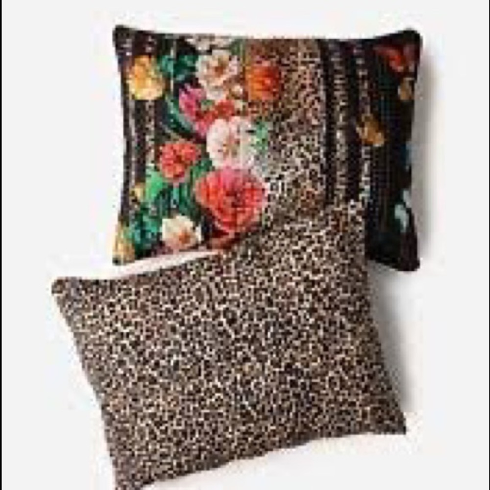 NWT Johnny Was Leopard Quilted Sham